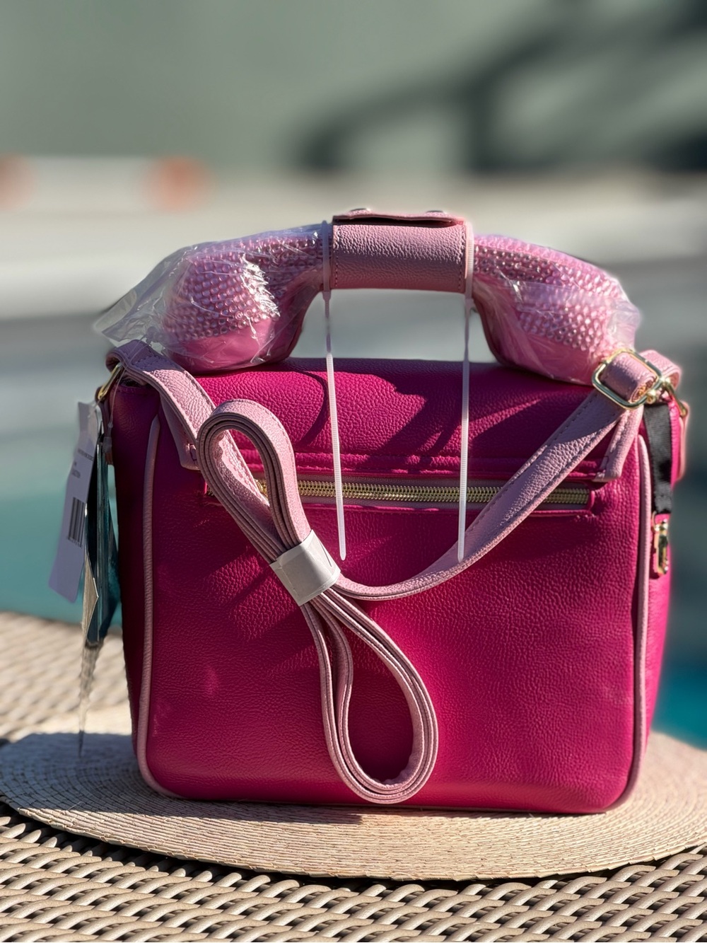 Betsey Johnson Hot Pink Novelty Telephone Dial Crossbody Bag - Picture 2 of 15